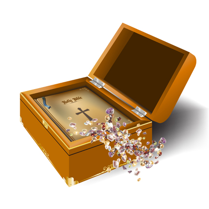 bible in treasure chest hires with gems